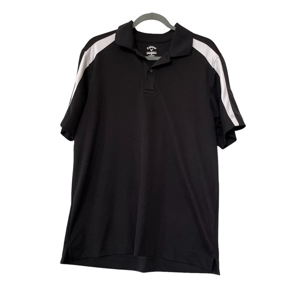 Callaway Other - Callaway men’s golf shirt polo black white medium short sleeve moisture wicking
